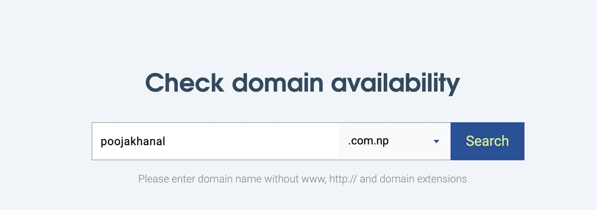 Check domain availability