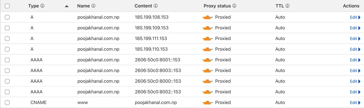 Add DNS records